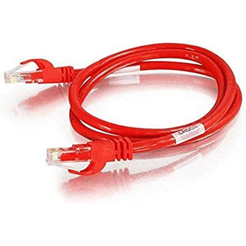 C2G/ Cables To Go Legrand - C2G Cat6 Crossover Patch Cable, Snagless Unshielded Cat6 Patch Cable, Red Crossover Ethernet Cable, 25 Foot Snagless UTP Ethernet Cable, 1 Count, C2G 27865